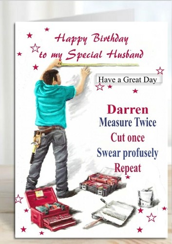 Personalised birthday card