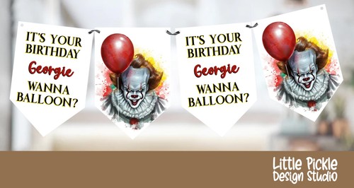 Pennywise clown bunting horror - pennywise,