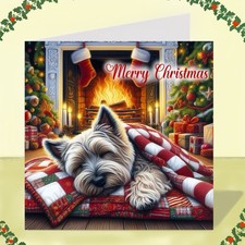 Cairn Terrier Dog Christmas Card