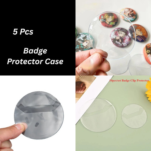5pcs set anime badge protector - anime,