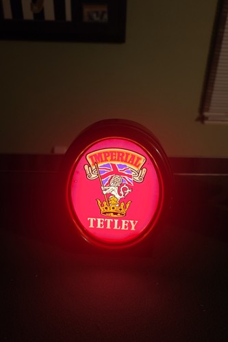 Tetley imperial beer pump - beer, sign
