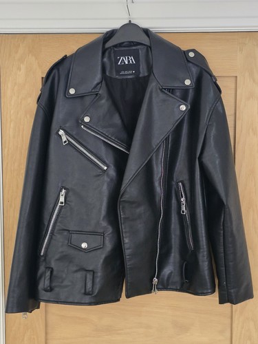 Zara faux leather biker - leather,