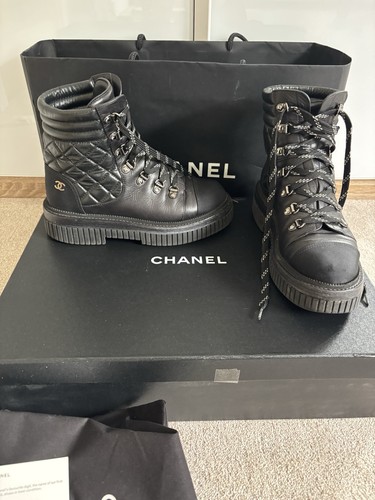 Chanel biker boots size - chanel, 37.5