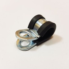 P Clips 8mm Rubber Lined Zinc