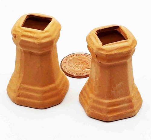 Dolls house chimney pots - dolls,