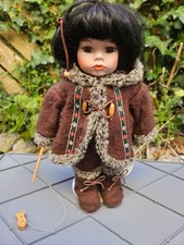 Very rare vintage doll Leonardo Collector's Porcelain Doll Eskimo