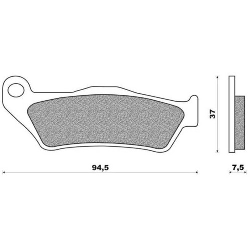 Brake pads one rif - pads, fd0186