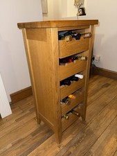 Solid Oak Cabinet Drink Bottle