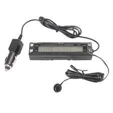 Car Temperature Voltage Clock