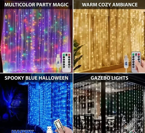300 led curtain fairy - led,