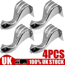 4x CHROME FURNITURE FEET LEGS