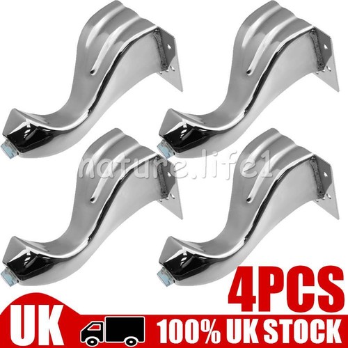 Chrome furniture feet legs - 4x,