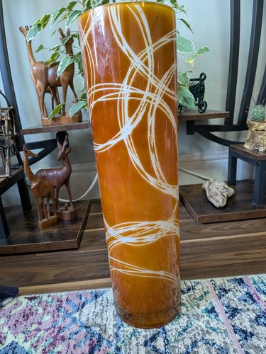 Vintage 70s orange - vintage, glass