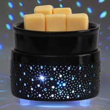 Wax Melt Warmer for Scented Waxs, Colorful Electric 3-in-1 Black 