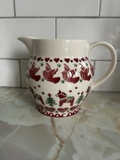 Rare Emma Bridgewater Christmas Dala Horse 1.5 Pint Jug New