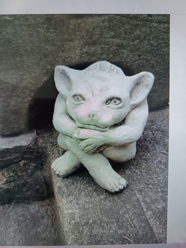 Stone garden troll gremlin - garden,