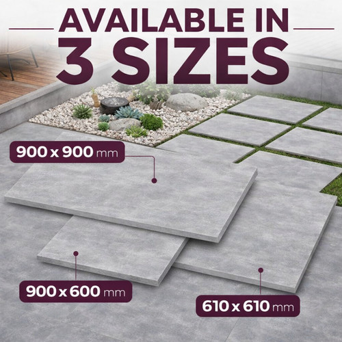 Porcelain paving slabs - slabs, light