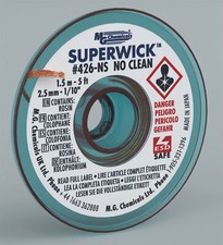 MG Chemicals 426-NS Soldering Desoldering Braid 1.5M Length Fine Super Wick