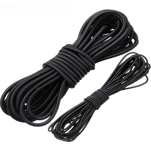 Black elastic cord - cord, 3-8mm