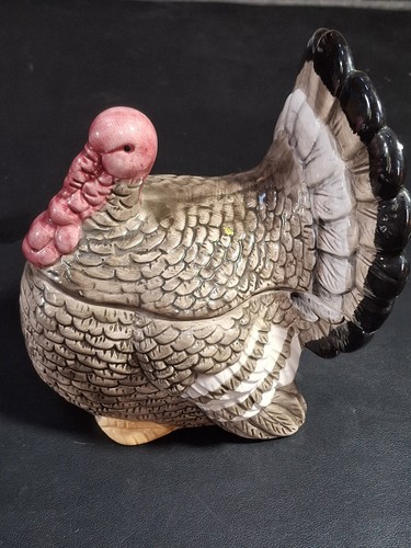 Vintage ceramic turkey - ceramic,