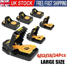 6~24 Super Large Heavy Duty Snap Mouse Rat Traps Rat Bait Rats Catcher Reusable