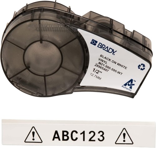 Brady vinyl label - brady,