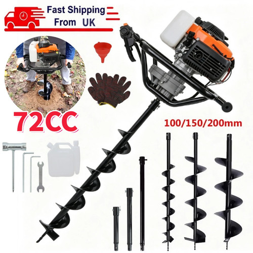72cc petrol post hole - post,