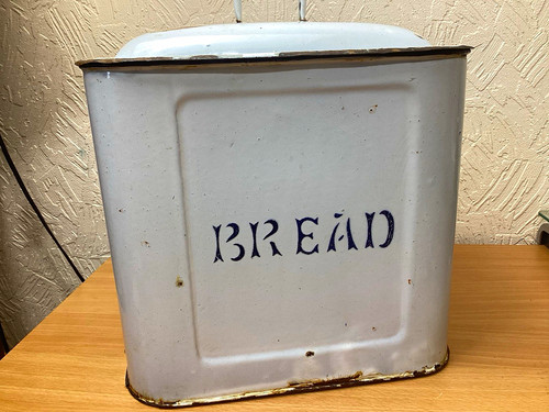 White vintage enamel - enamel, metal