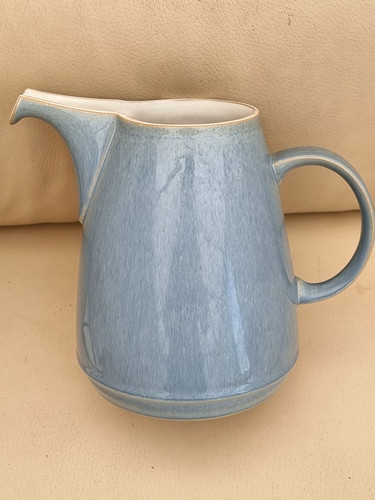 Denby blue jetty pitcher - denby,