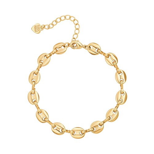 Dainty 18k gold pig nose - 18k,