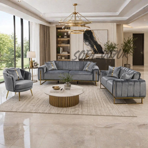 Luxury chesterfield sofa set - luxury,
