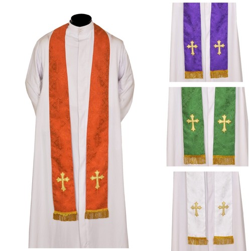 Damask fabric priest - priest, stole