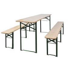 Beer Table Set Folding Dark