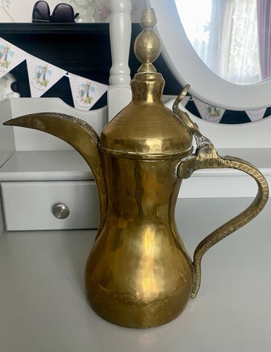 Antique brass dallah - antique,
