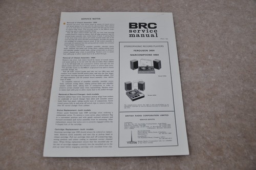 Brc ferguson 3454 marconiphone - brc,