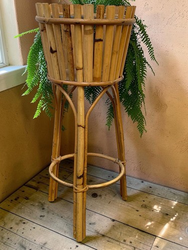 Vintage wicker rattan cane - rattan,
