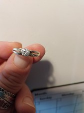 9ct Gold Cz Ring From Argos Size N