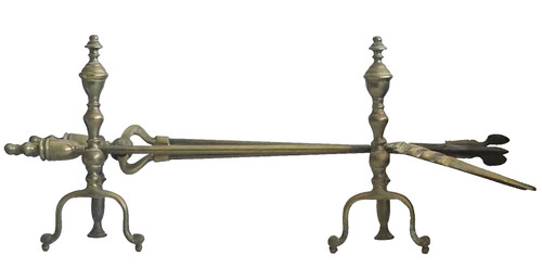 Antique victorian brass - brass, fire