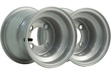 7.00x8 Golf Buggy Rims Silver 4 Inch PCD Yamaha E-Z-go Club car Garia (Set of 2)