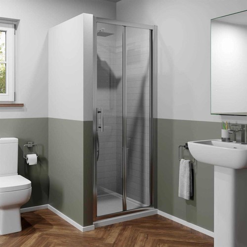 900mm bathroom fold shower - 900mm,