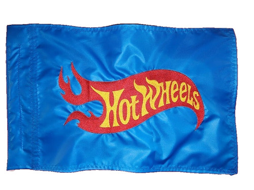 Hot wheels flame flag custom - hot,