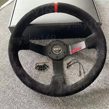14Inch SPARCO Steering Racing Car Suede Leather Steering Wheel for Universal