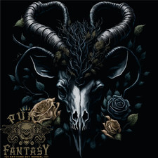 A Gothic Goat Skull With