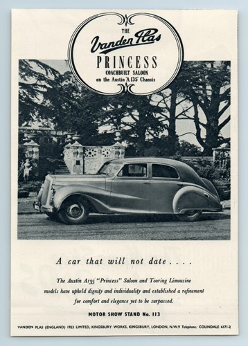 1949 vanden plas - ad,,