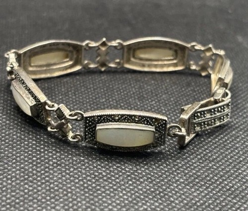 Vintage 925 silver marcasite - vintage,