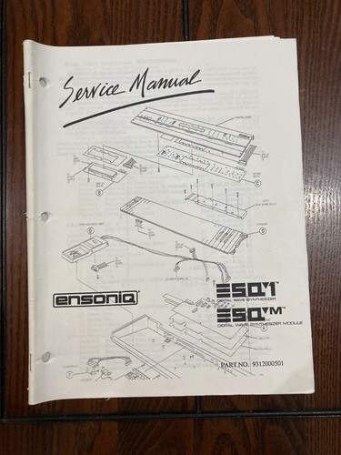 Ensoniq esq service manual - service,