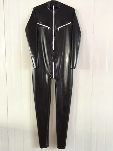 Latex rubber catsuit tight - latex,