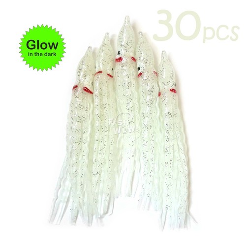 30pcs fish wow glow squid - glow,