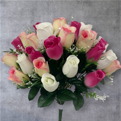 Rose bud bunch artificial - bunch,