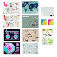 Tempered Glass Worktop Saver Chopping Food Board Anti Slip Surface Protector